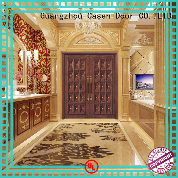 Casen glass oak doors archaistic style for store