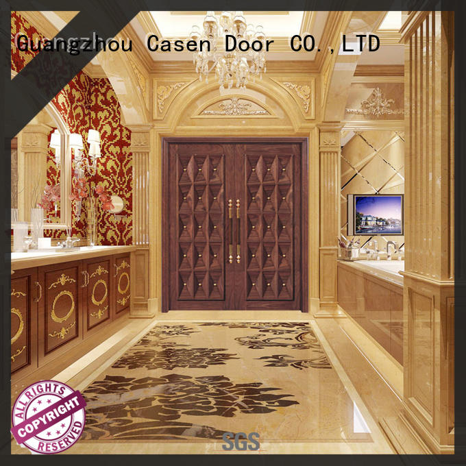 Casen wooden wooden main door design for home archaistic style for house