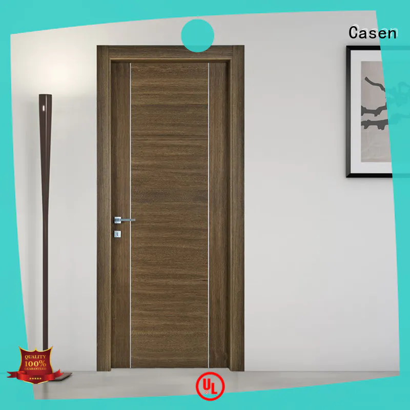 Casen ODM solid wood door natural for washroom