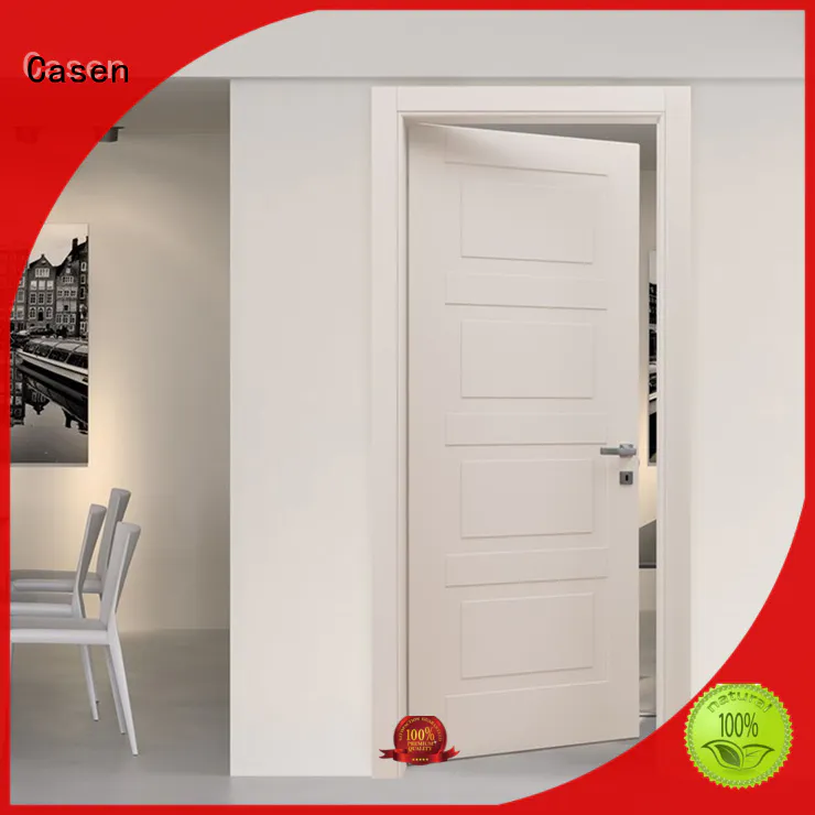 Casen plain composite wood door best design for washroom