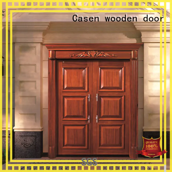 Casen wooden victorian front doors archaistic style for shop