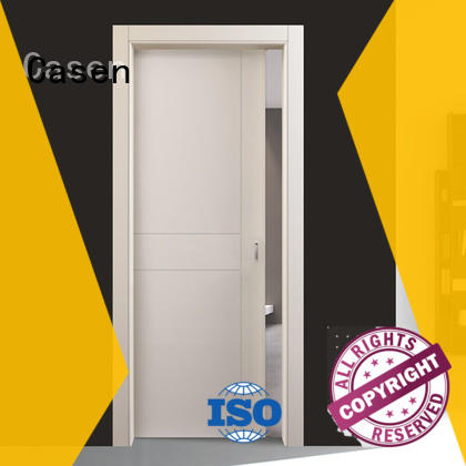 Flat white color for interior modern wood door  JS-6005A