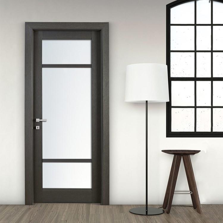 wooden half glass interior door top brand glass aluminium for washroom-2