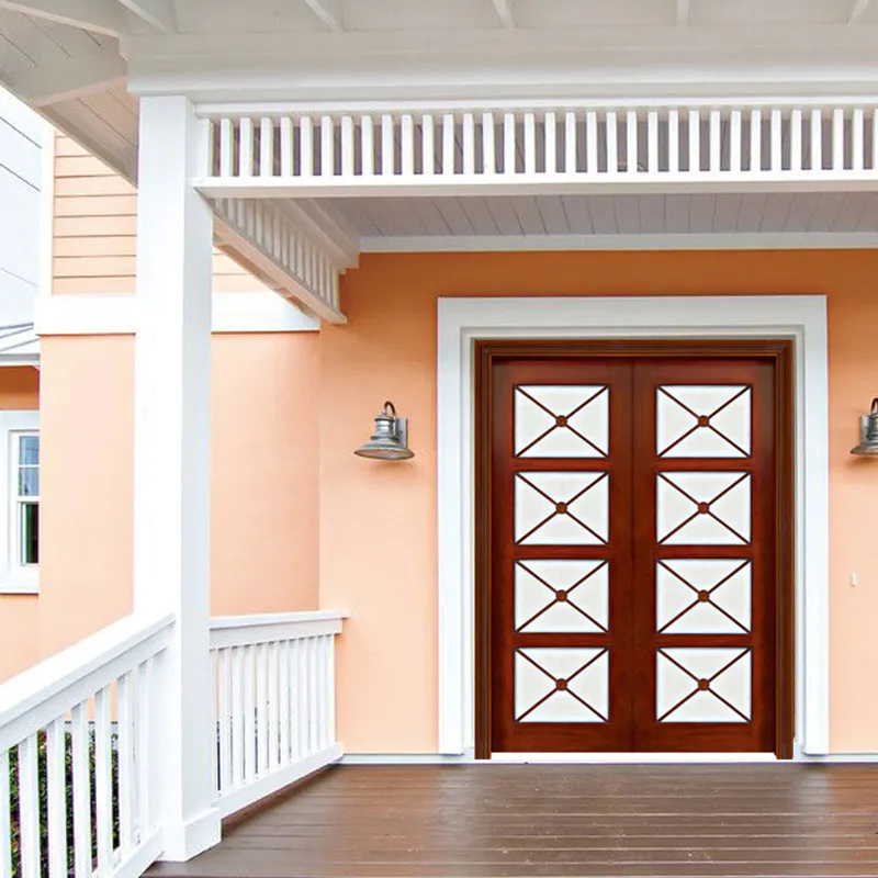 contemporary entry doors wooden villa Casen Brand company