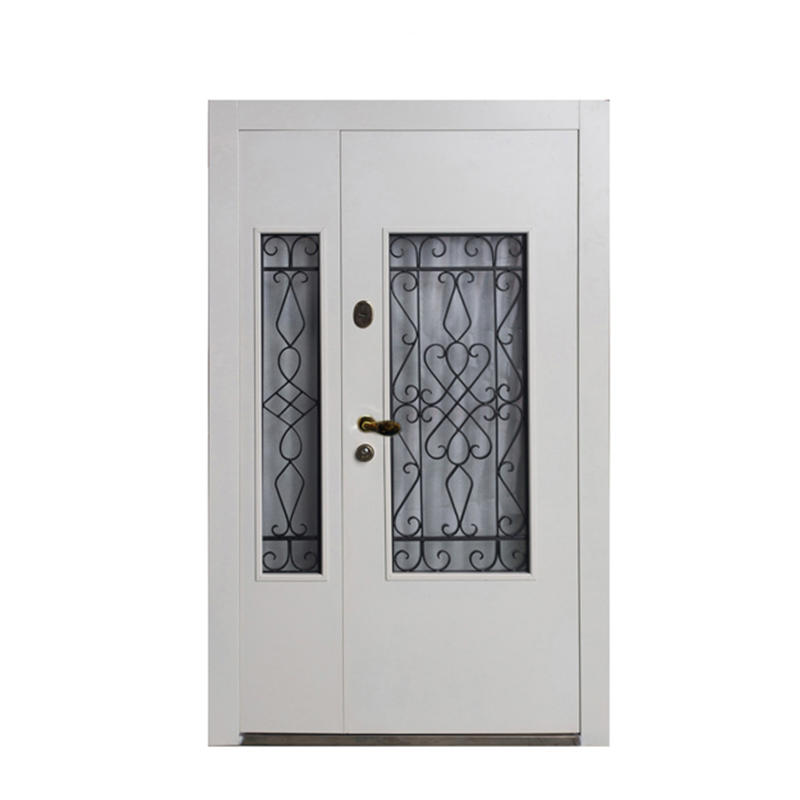 Casen luxury design solid wood front doors archaistic style for house