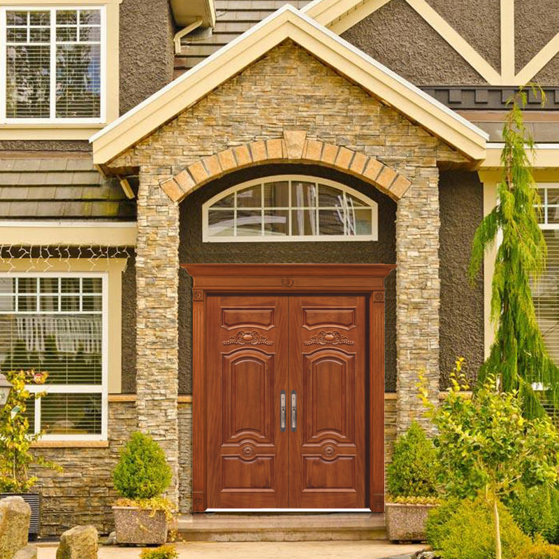 Casen Brand carved contemporary front doors edge factory