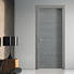 wooden half glass interior door glass aluminium for bathroom