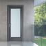 Easy design with glass，aluminium liner, gray wooden door for washroom/bathroom use  JS-4002A