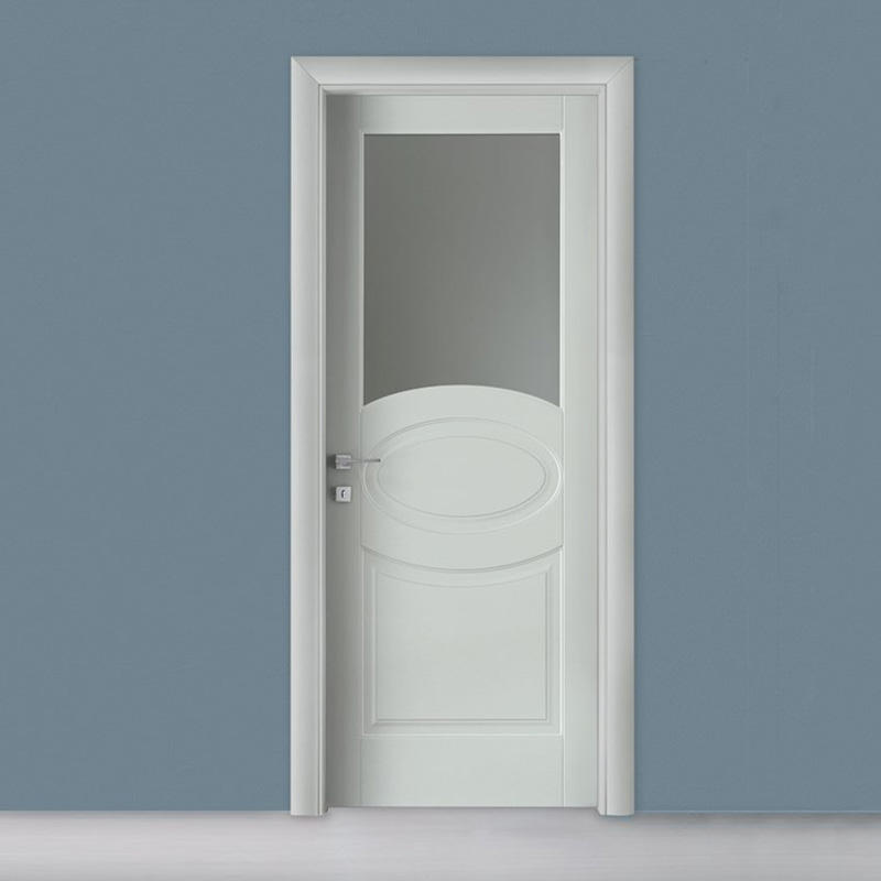 Modern Design Bathroom Door With Glass From Casen Wood Door
