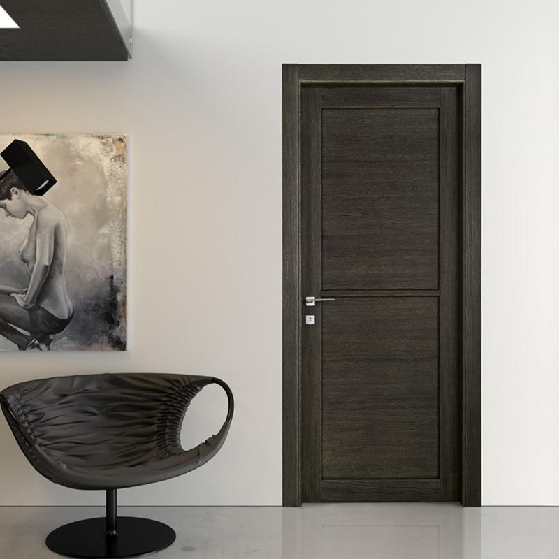 Casen white wood composite wood door gray