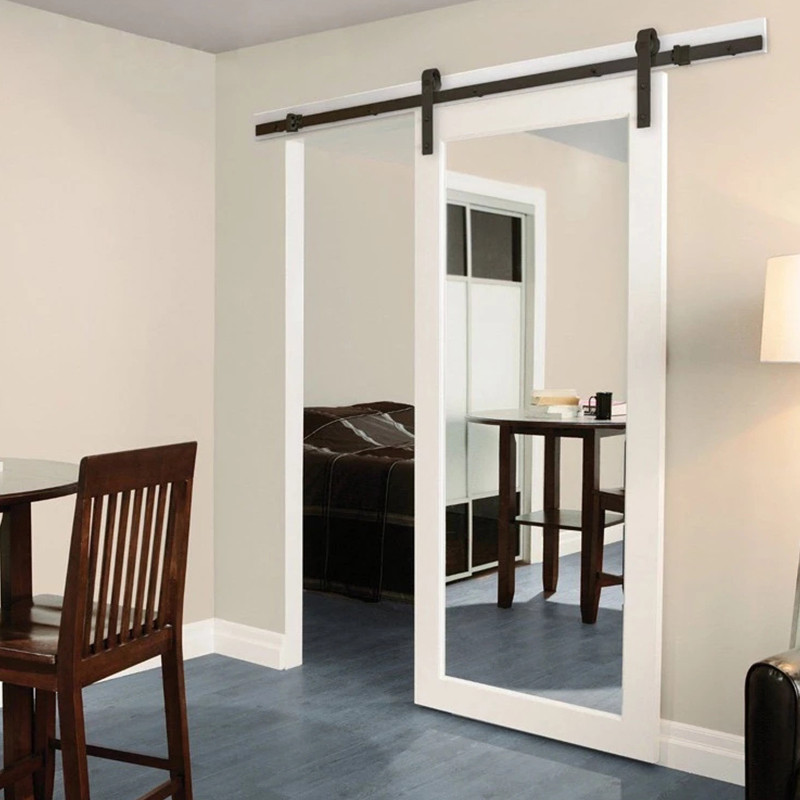 glass interior barn doors high quality for bedroom Casen-6