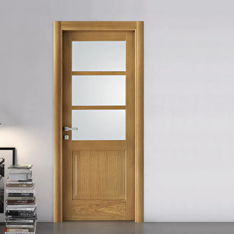 Casen Brand aluminium simple custom solid wood interior doors