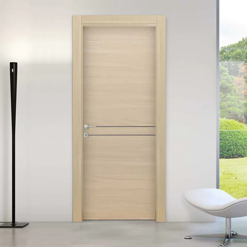 Casen luxury solid wood door stainless steel for bedroom