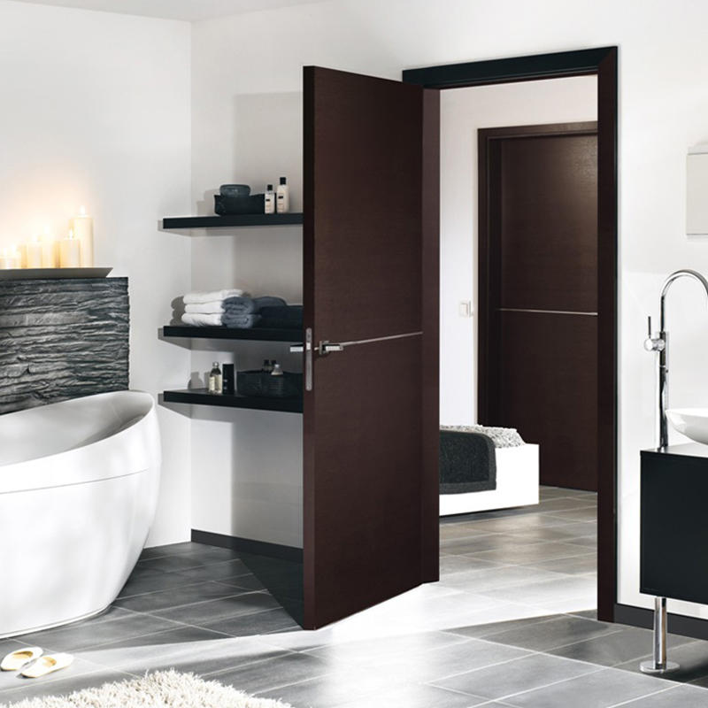 OBM wooden door high quality solid wood for bathroom