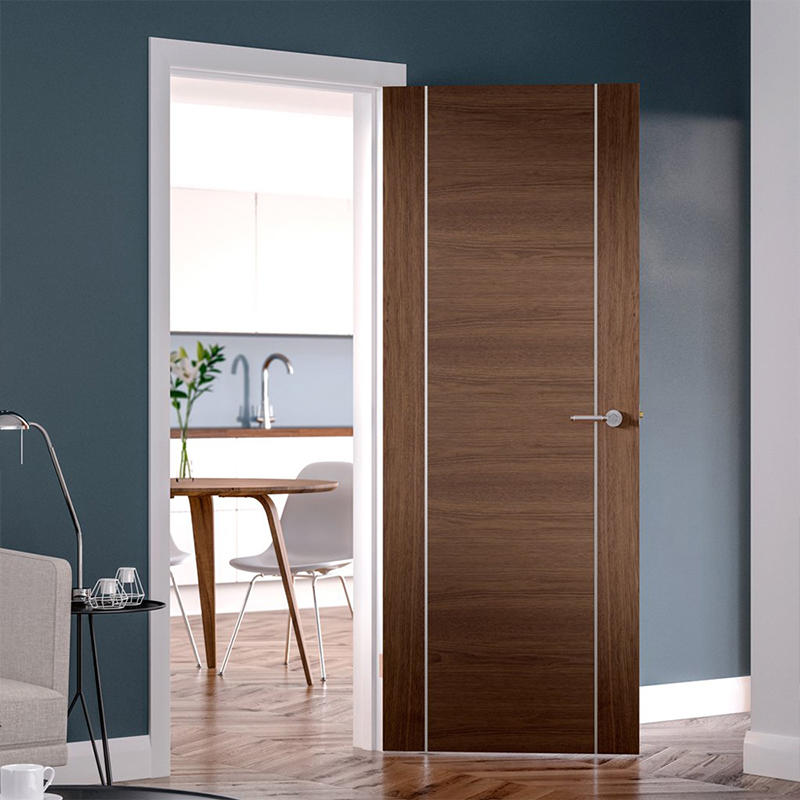 Modern design soundproof,with aluminium wooden door for hotel classic wooden door JS-5004 A