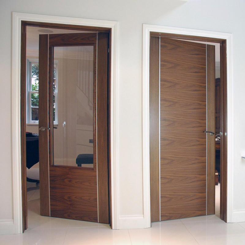Casen chic mid century modern entry doors natural for shop