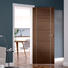 aluminium natural wood door for shop Casen