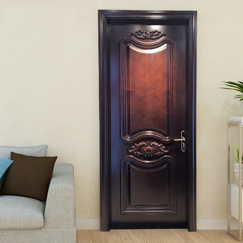Casen wooden internal glazed doors modern for bathroom