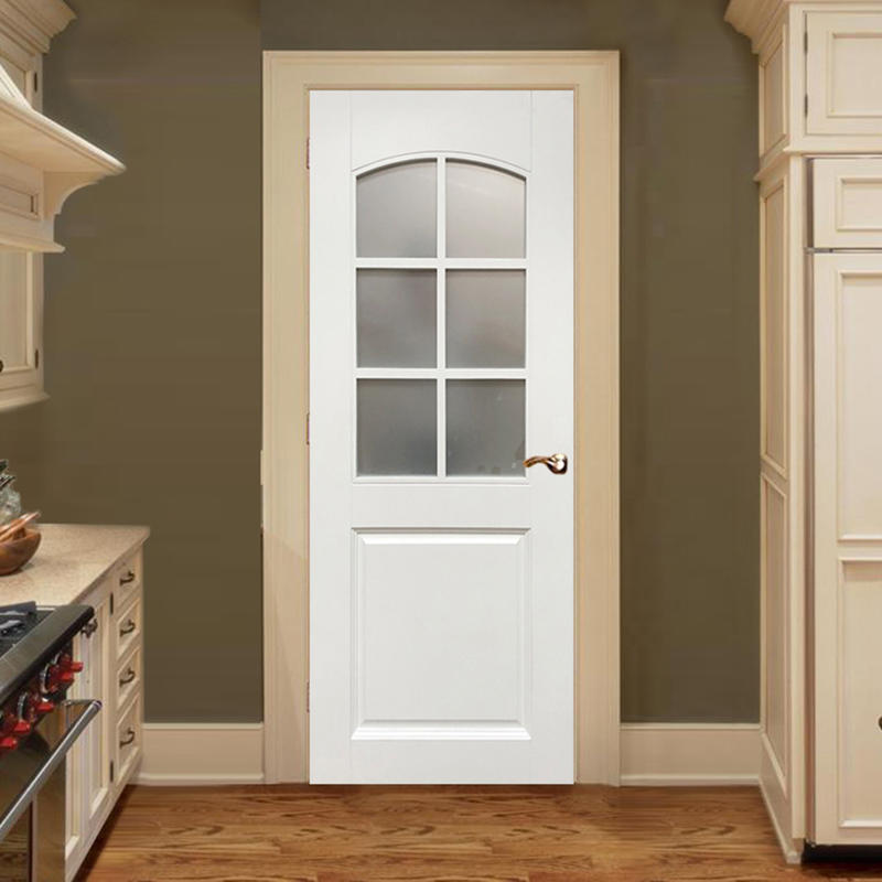 Casen white color luxury double front doors easy for kitchen