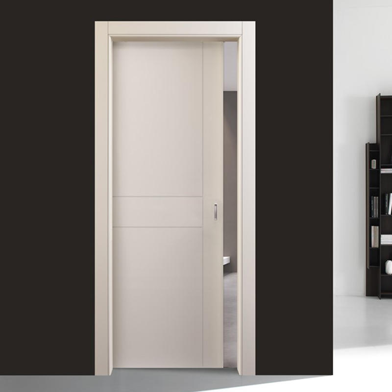 Flat white color for interior modern wood door  JS-6005A