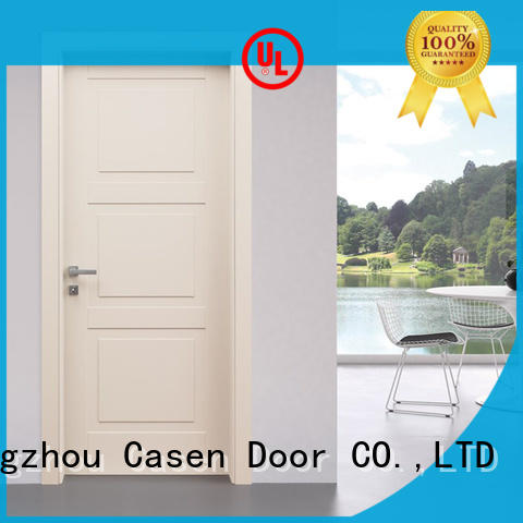 Casen white wood 4 panel doors gray
