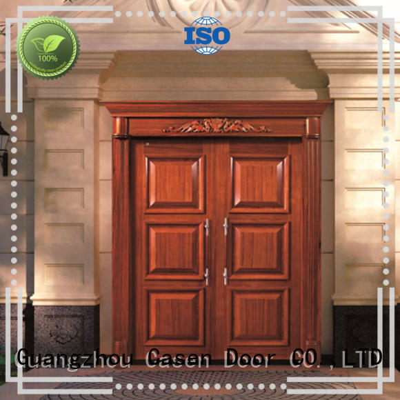 Casen wooden wooden french doors archaistic style for store