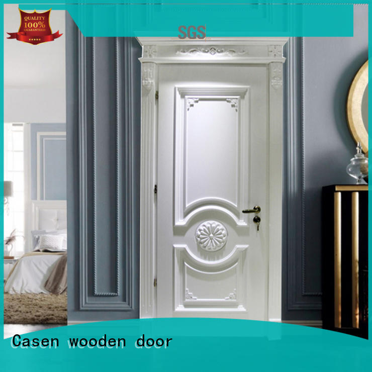 Casen white color solid wood interior doors easy for bedroom
