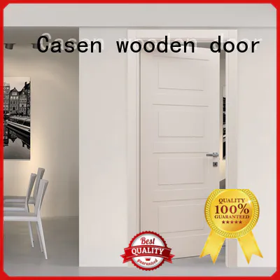 modern composite doors white wood for washroom Casen