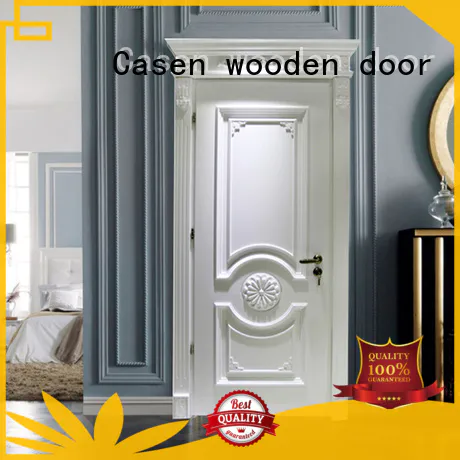 Casen american wooden door easy for bathroom