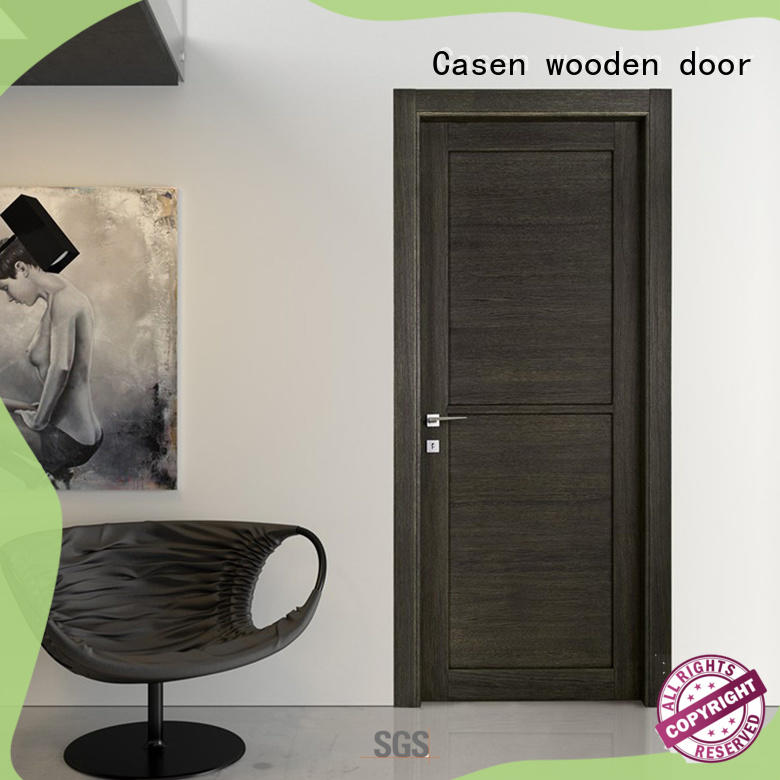 Casen white wood composite wood door gray