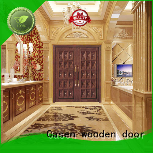 glass exterior wood doors luxury design for villa Casen