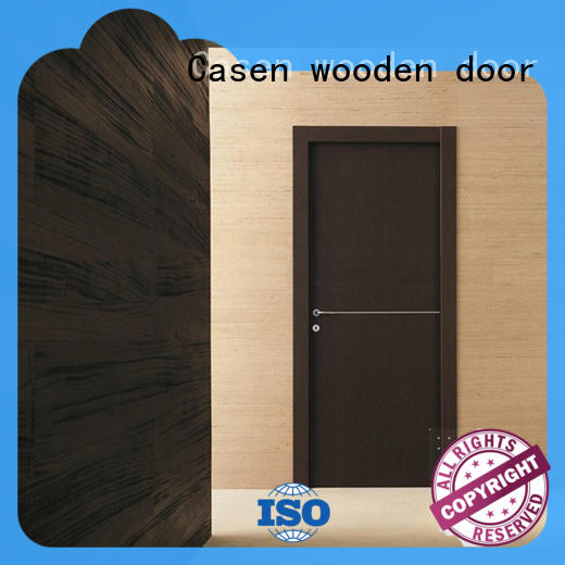 Casen aluminium modern entry doors solid wood for shop
