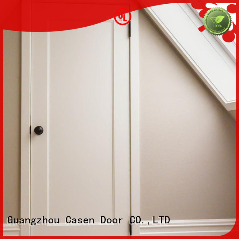 Casen simple design 6 panel mdf interior doors cheapest factory price for washroom