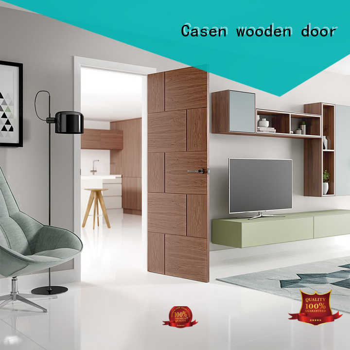 Casen popular modern main door solid wood for washroom