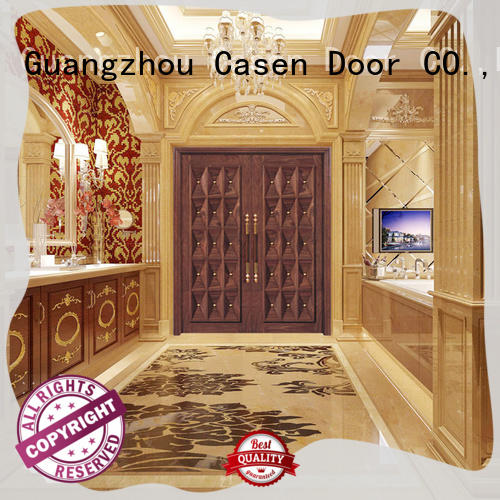 Casen wooden contemporary front doors archaistic style for house
