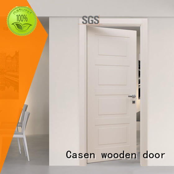 Casen white wood composite door simple style