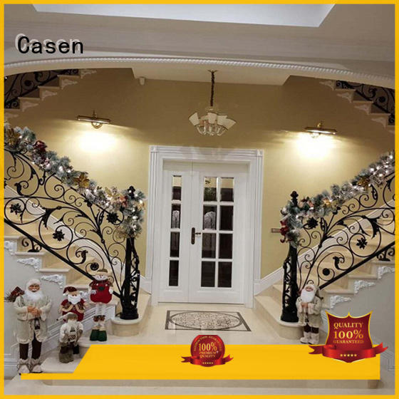 Casen solid wood solid wood front doors double carved for store