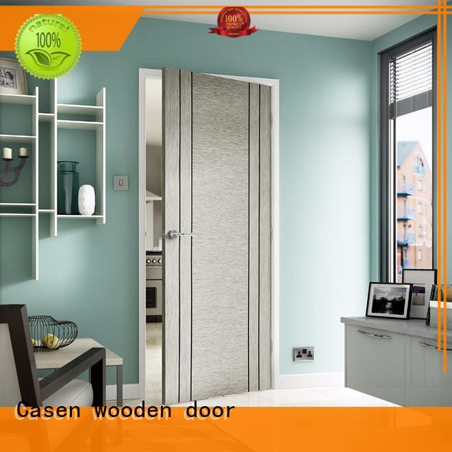 Casen high quality solid wood door stainless steel for washroom