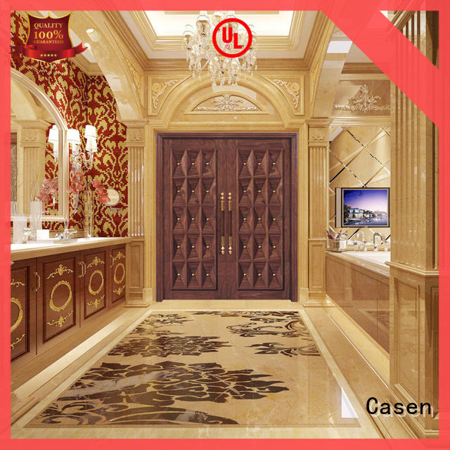 wooden main door design for home glass double carved for shop