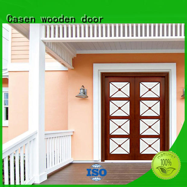 Casen Brand wooden villa front contemporary front doors