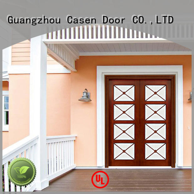 Casen outside wooden main door double carved for shop