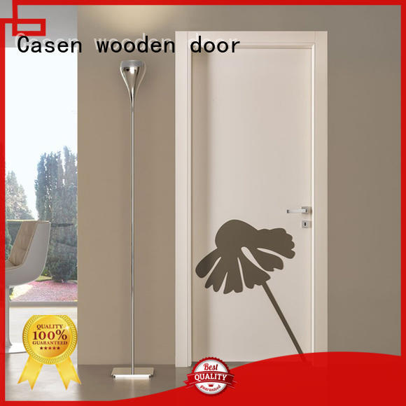 Casen cheapest factory price hdf doors new arrival for washroom