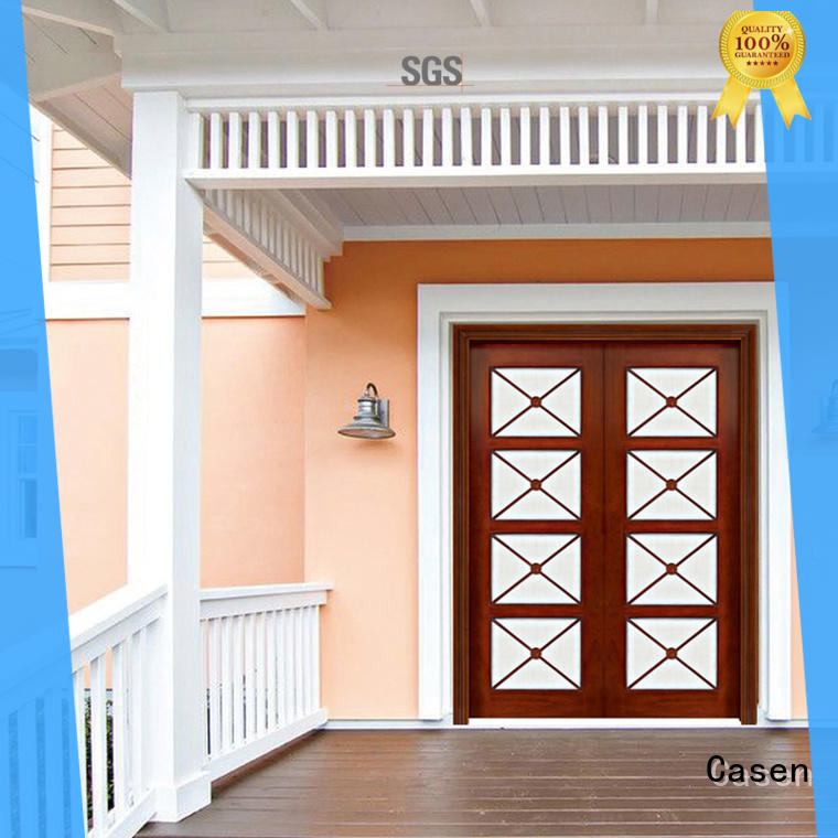 Casen natural wooden door designs for main door front for house