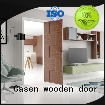 Casen high quality solid wood interior doors custom for washroom