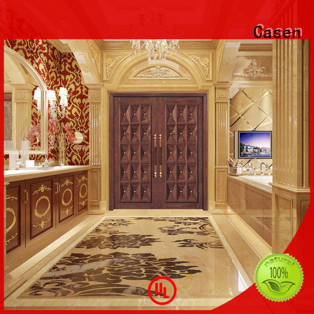 Casen wooden contemporary front doors archaistic style for shop