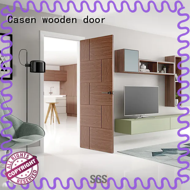 OBM interior wood doors high quality solid wood for shop