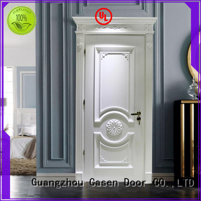 Casen modern luxury wooden front doors supplier for store decoration