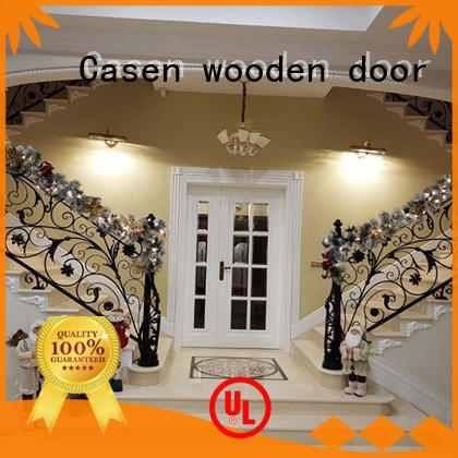 Casen main wooden main door design double carved for villa