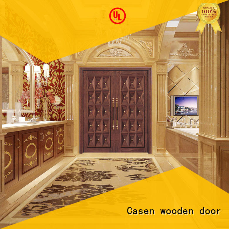 contemporary front doors wooden for villa Casen