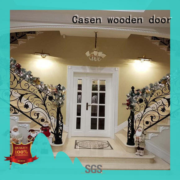 Casen luxury design wooden door designs for main door double carved for house